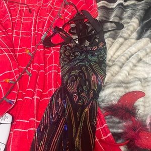 colorfull sequen dress